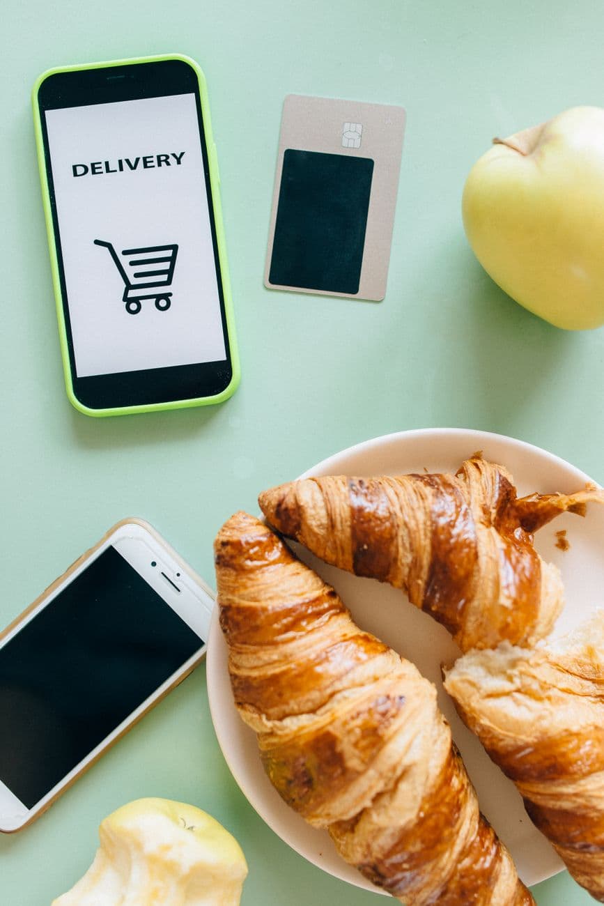 Food & Delivery app screenshot template preview