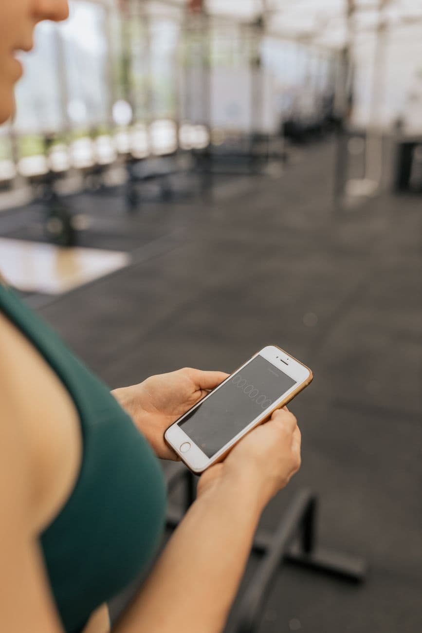 Fitness app screenshot template preview